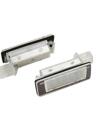 Led подсветка номера renault espace, scenic, laguna, fluence, captur, modus (комплект 2-шт)