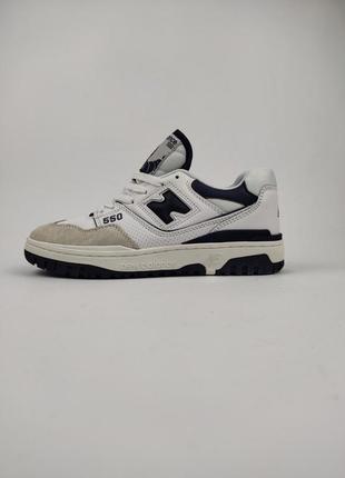 Кроссовки new balance 550 white navy5 фото