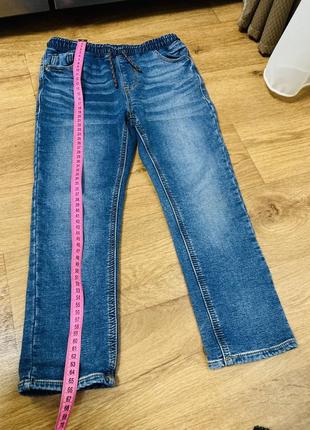 Джинсы джоггеры джинсовые штаны на мальчика 6 7 лет2 фото