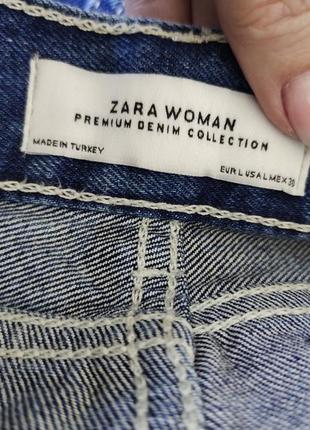 Zara premium джинсова спідниця трапеція5 фото