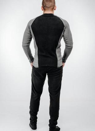 Термобілизна ut мікрофлісова колір чорний / сірий