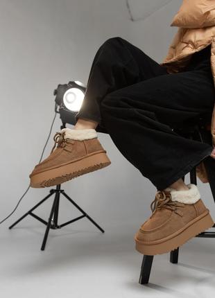 Жіночі уггі з натуральної замші теплі на осінь та зиму