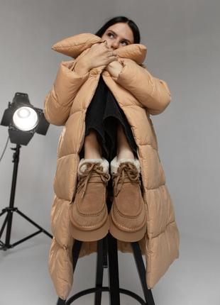 Жіночі уггі з натуральної замші теплі на осінь та зиму