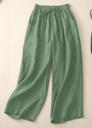 Летние женские брюки льняные туречки6 фото
