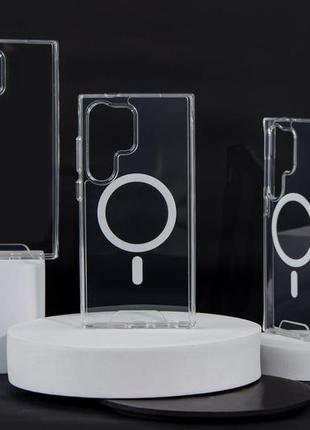 Прозрачный чехол для айфон, андроид с магсейф6 фото