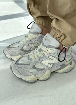 Женские кроссовки new balance 9060 quartz grey cream8 фото