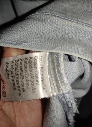 Вінтажна джинсова блуза / сорочка / жакет / вишиванка giani feroti (100% бавовна)8 фото
