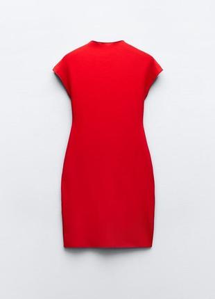 Платье красное zara2 фото
