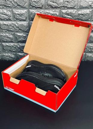 Кросівки чорні чоллвічі пума літні сітка puma класичні8 фото
