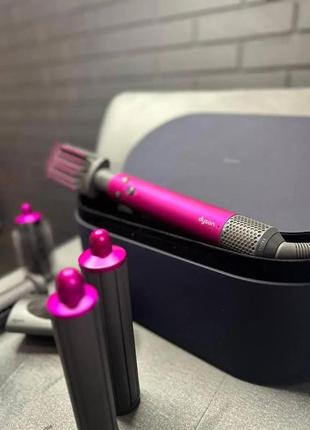 Стайлер dyson airwrap complete long fuchsia