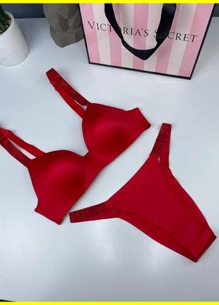 Продаж жіночої нижньої білизни комплект від victoria`s secret, трусики + топ в подарунковій упаковці8 фото