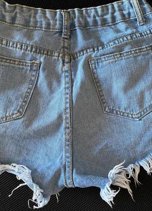 Женские джинсовые шорты shein. короткие шорты5 фото