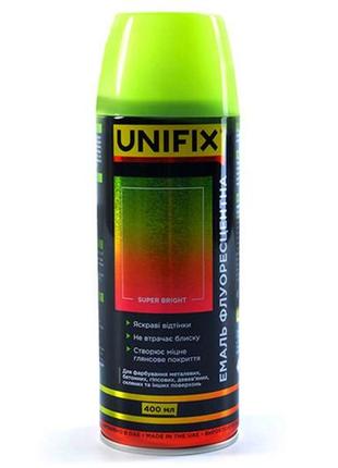 Емаль флуоресцентна unifix — 400 мл жовтий