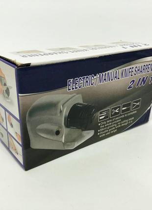 Електрична точилка для ножів і ножиць electric sharpener 220в9 фото