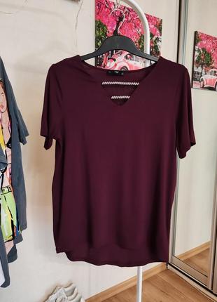 Футболка цвета марсала размер м f&amp;f