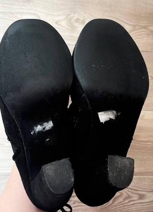 Женские замшевые ботинки сапоги7 фото