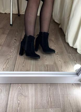 Женские замшевые ботинки сапоги8 фото