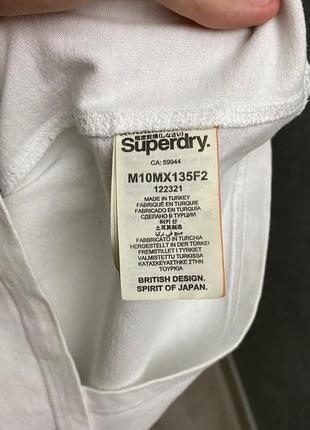 Белая футболка от бренда superdry6 фото