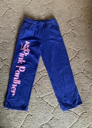 Утепленные спортивные штаны на девочку 8-9 лет.