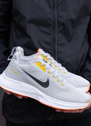 Кроссовки nike zoom silver orange2 фото