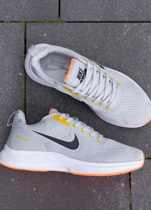 Кроссовки nike zoom silver orange