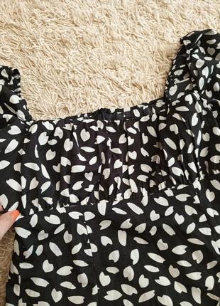 Стильна сукня міні батал з об'ємними рукавами8 фото