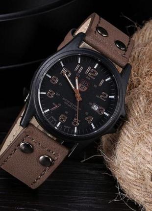 Мужские наручные часы soki темно-коричневый