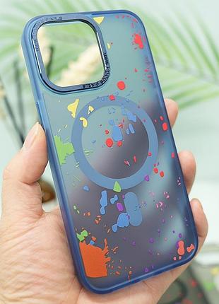 Чехол tpu+pc flush with magsafe для apple iphone 14 (6.1") 3