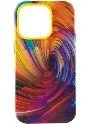 Шкіряний чохол colour splash with magsafe для apple iphone 14 pro max (6.7")