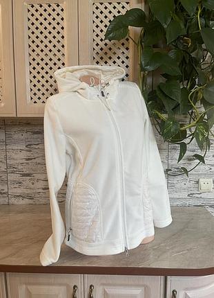 Флісовий жіночий батнік на замку з капюшоном