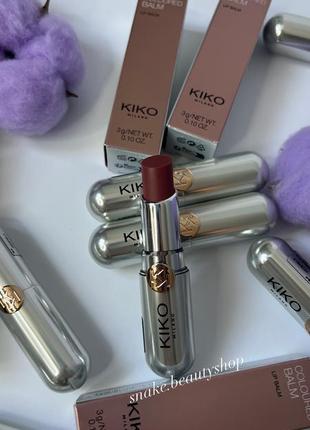 Кольоровий зволожувальний бальзам для губ kiko milano coloured balm 08 almond