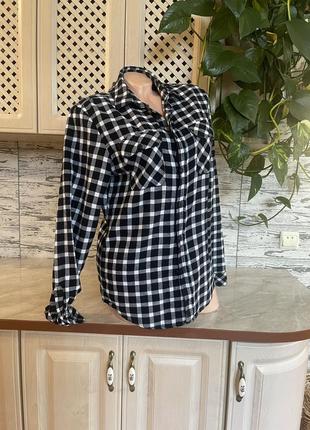 Сорочка жіноча байкова в клітинку