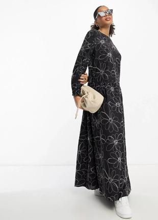 Шикарное с объемными рукавами платье 👗 большого размера