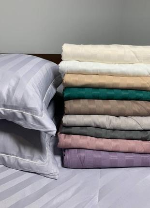 Комплект постельного белья с одеялом страйп-сатин9 фото