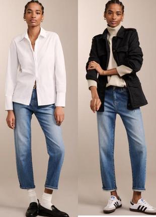 Классные укороченные джинсы бойфренд marks & spencer
