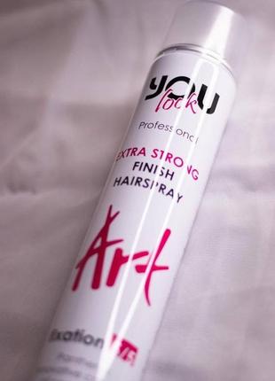 Лак 500мл екстрасильної фіксації extra strong finish you look art professional
