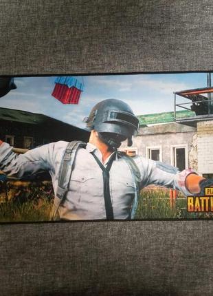 Коврик для мышки- игровая поверхность pubg: battlegrounds 30x80см прошитый по краям, прорезинен низ- уменьшае