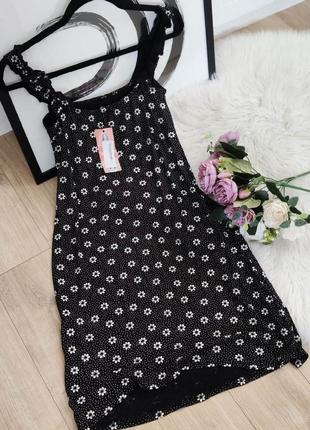 Обтягивающее летнее платье в цветочный принт от boohoo, размер m-l