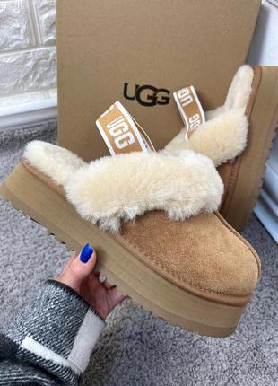 Женские угги натуральная замша овчина все размеры в наличии funkette chestnut