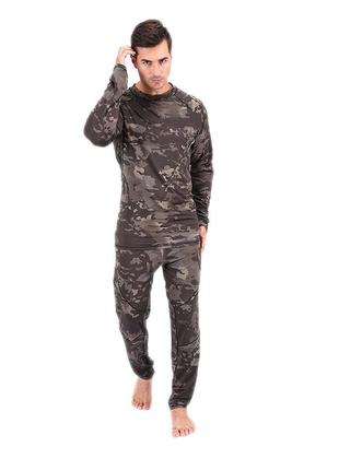 Термобелье мужское зимнее зсу комплект / термоодежда для повседневной носки / милитари