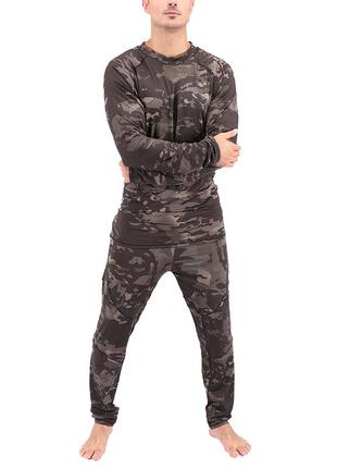 Термобелье мужское зимнее зсу комплект / термоодежда для повседневной носки / милитари
