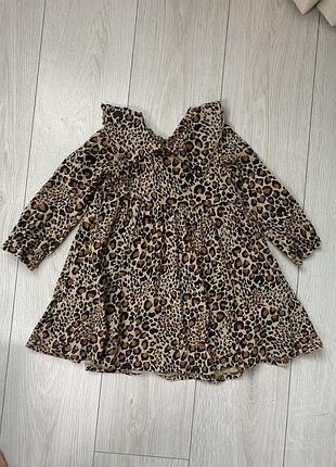 Леопардовое платье платье