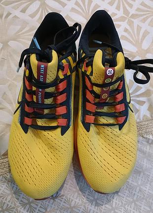 Kроссовки оригинальные треккинговые хайкинговые nike air zoom pegasus 38 ekiden university gold black do2423-739 laced