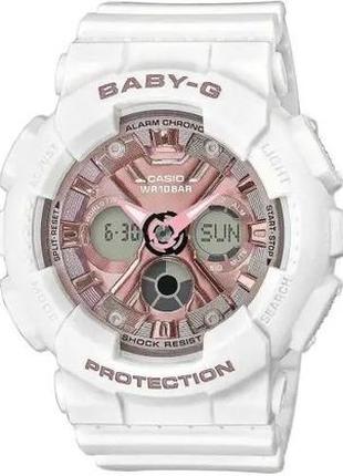 Часы casio ba-130-7a1er baby-g. белый1 фото