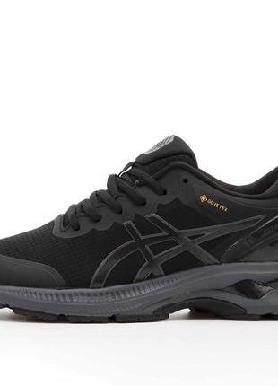 Asics gel kayano 27 gore tex, кроссовки мужские черные гор текс