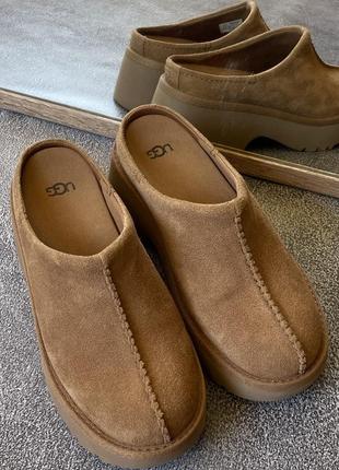 Ugg обуви оригинал сабо замшевые шлепанцы ugg neheights clog замшевые шлепанцы 40 размер2 фото