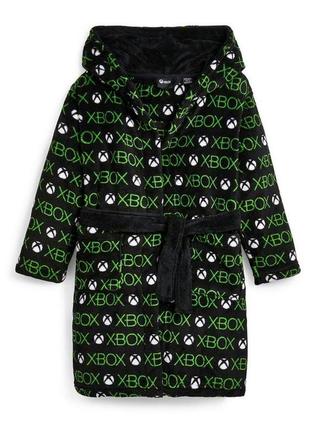 Теплый халат плюш на мальчика с капюшоном на мальчика xbox primark