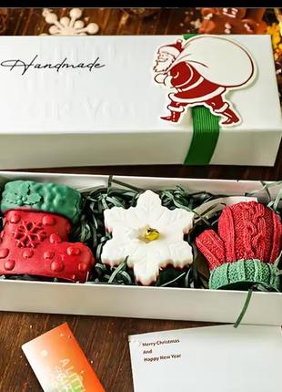 🎄 подарункові набори новорічних свічок ,свечка ручної роботи🎄