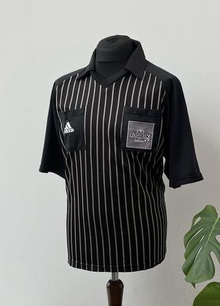 Винтажная футболка поло adidas vintage referee t-shirt