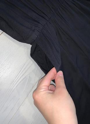 Комбинезон вискозный брюками черный на брителях под резинку h&amp;m 6 36 s-m2 фото